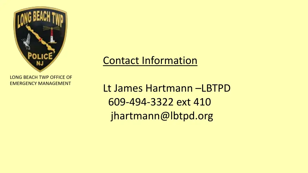 contact information