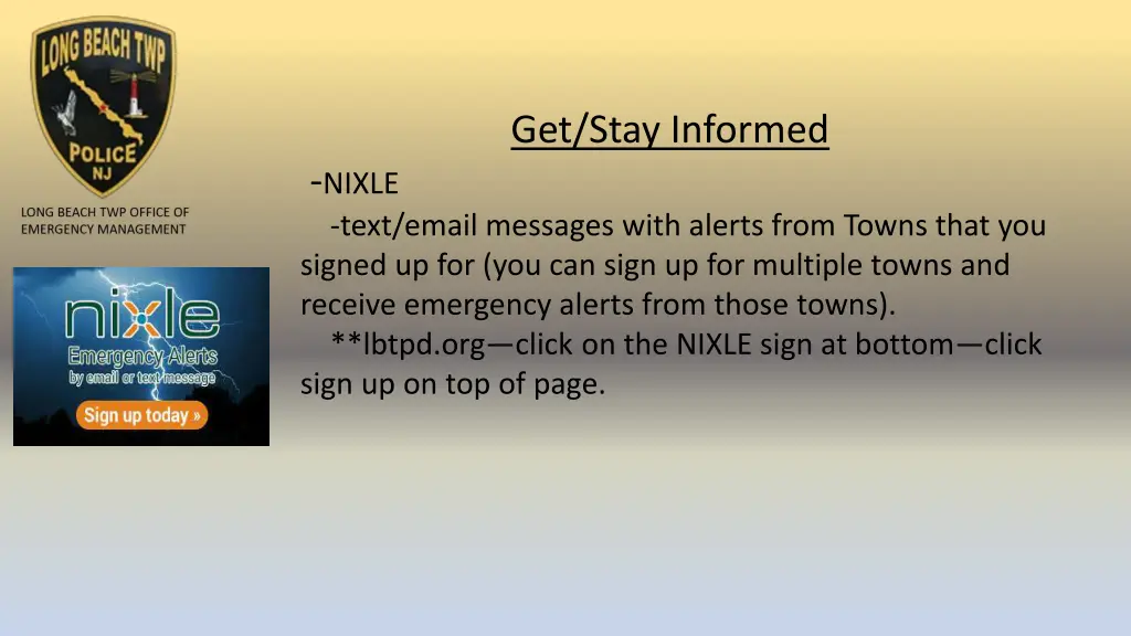 get stay informed