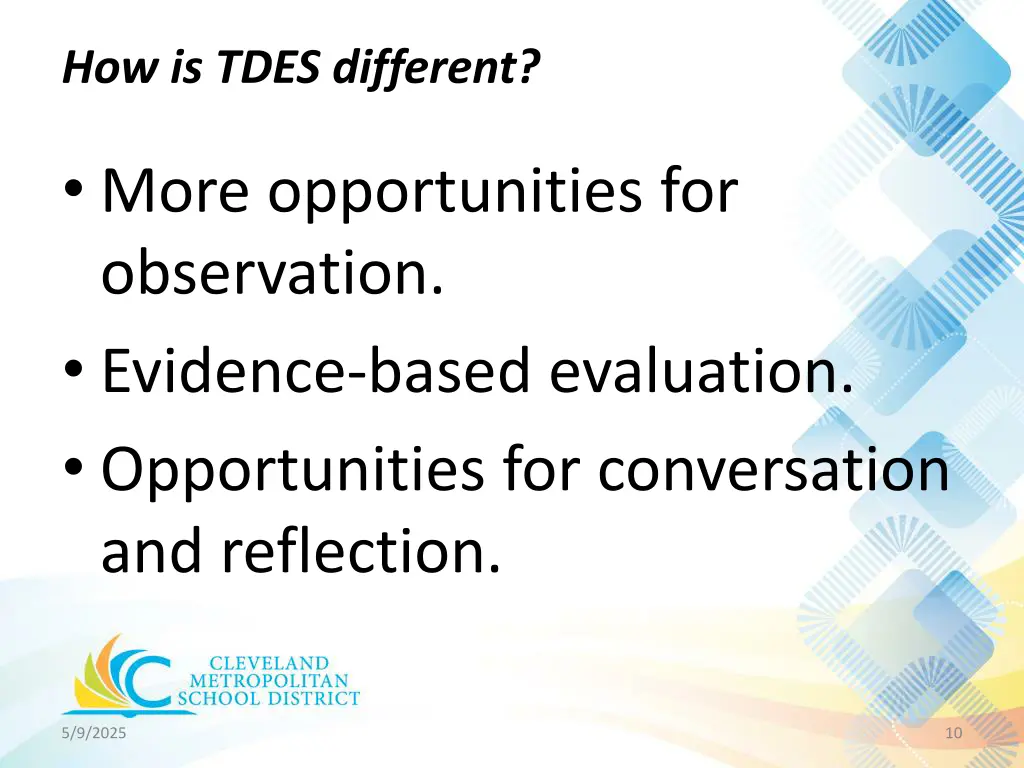 how is tdes different