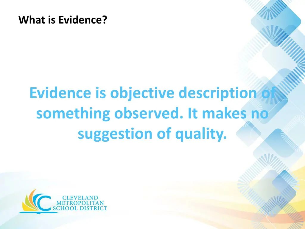 what is evidence
