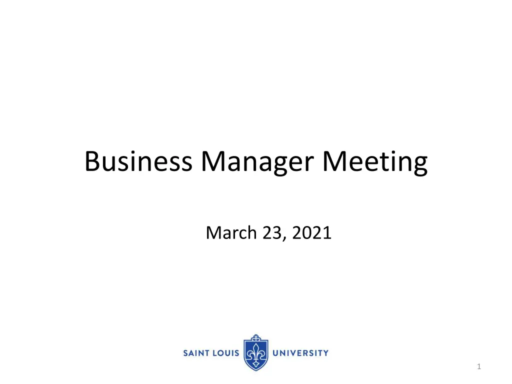 business manager meeting