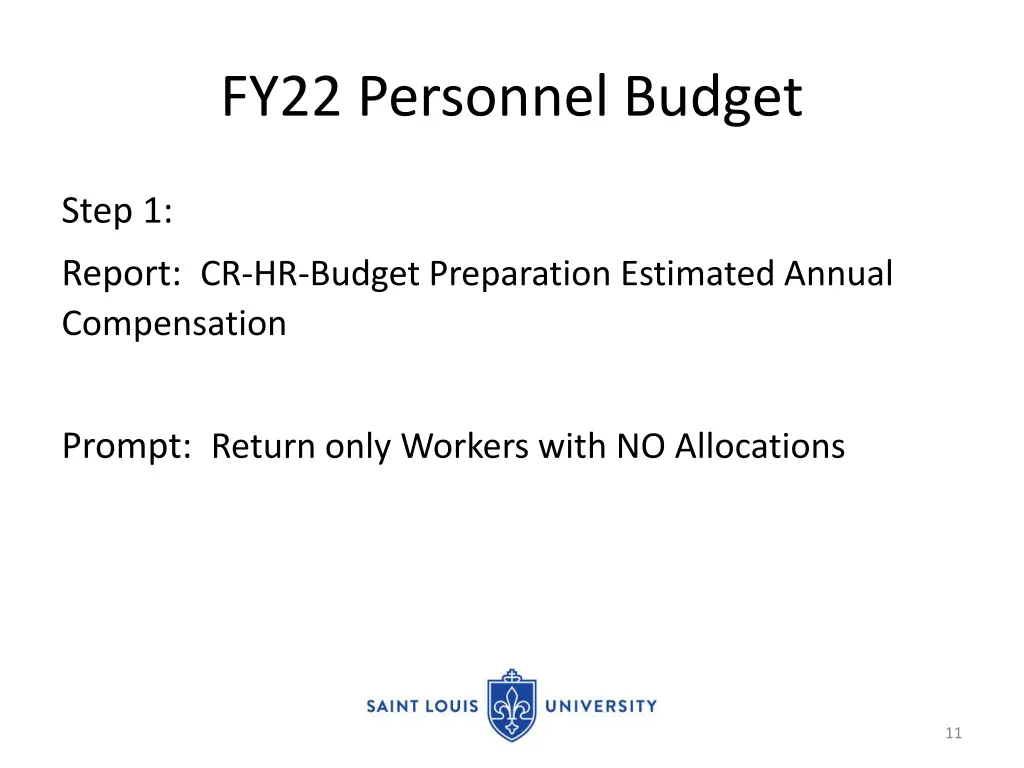 fy22 personnel budget