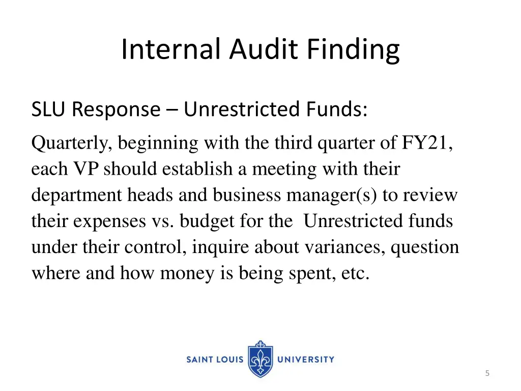 internal audit finding 2