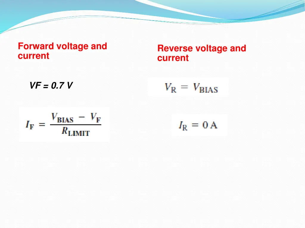 forward voltage and current 1
