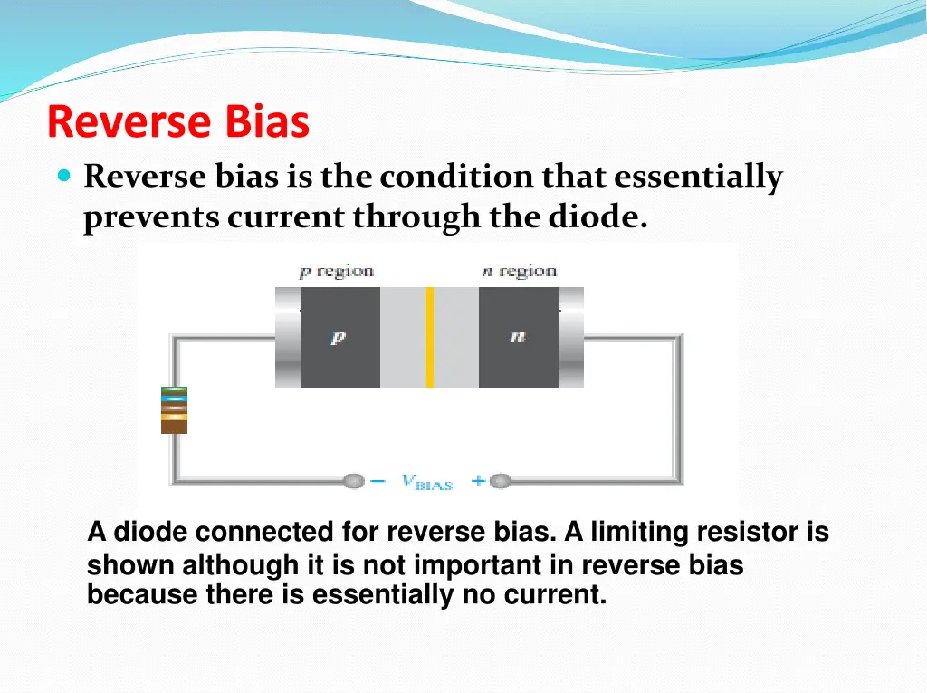 reverse bias reverse bias is the condition that