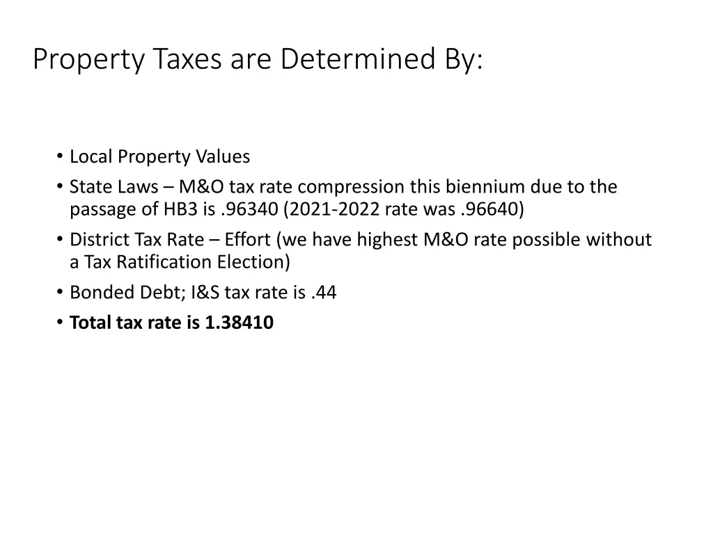 property taxes are determined by