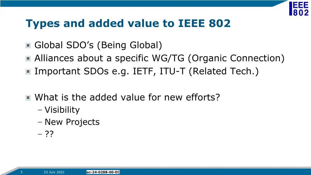 types and added value to ieee 802