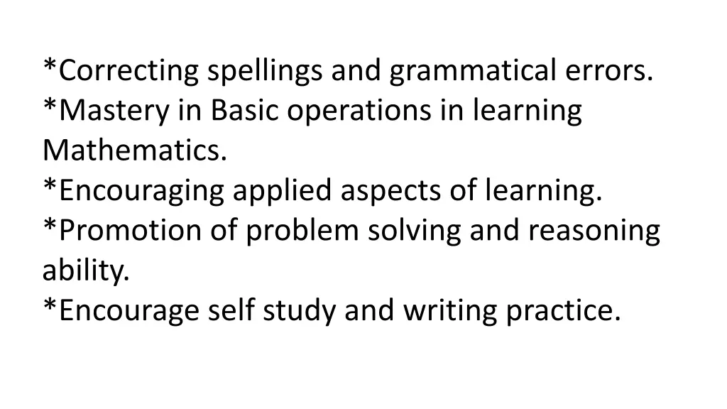 correcting spellings and grammatical errors