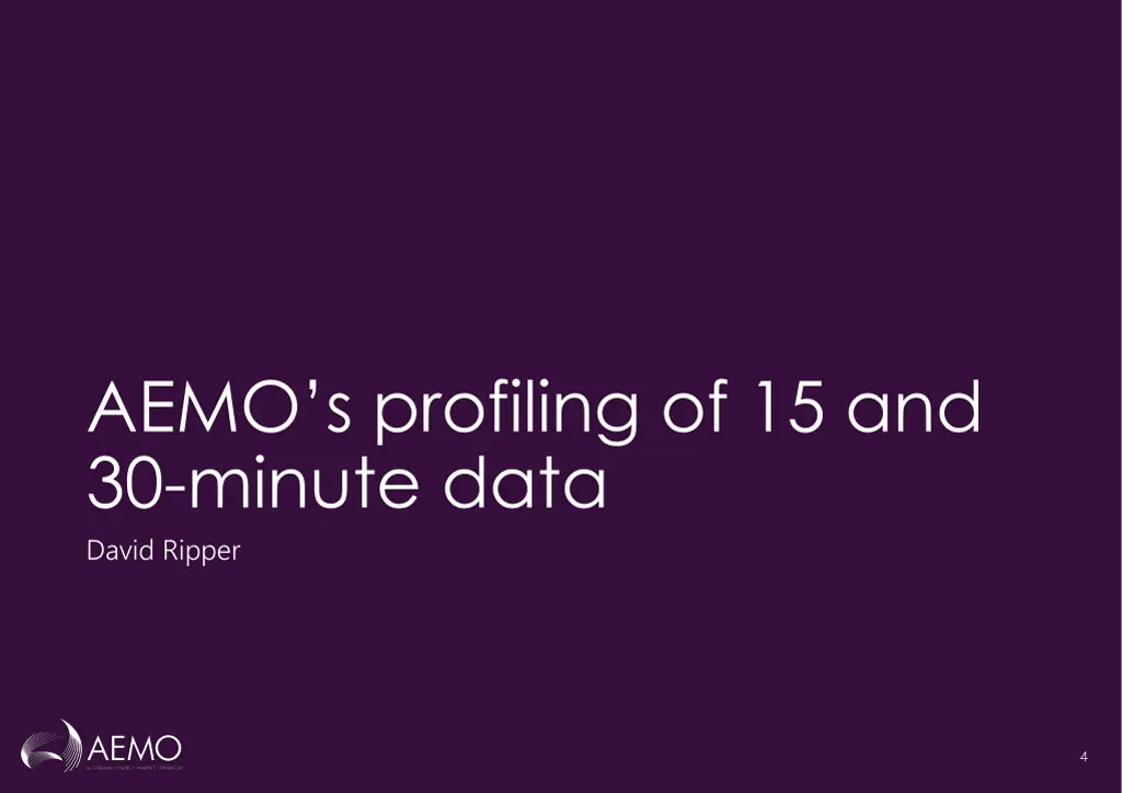 aemo s profiling of 15 and 30 minute data david