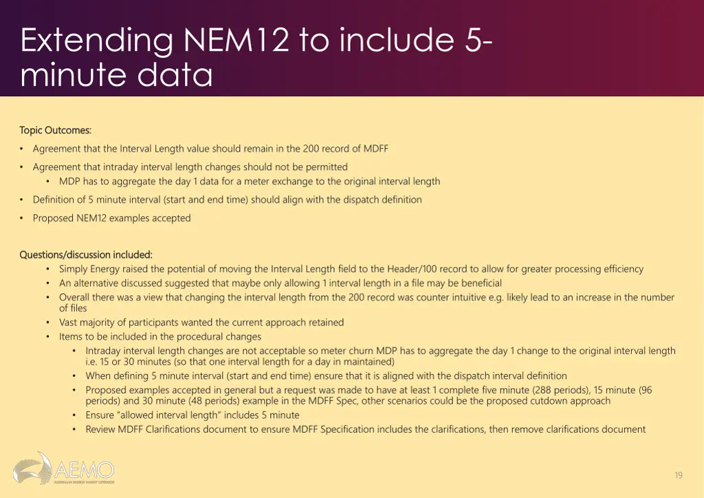 extending nem12 to include 5 minute data