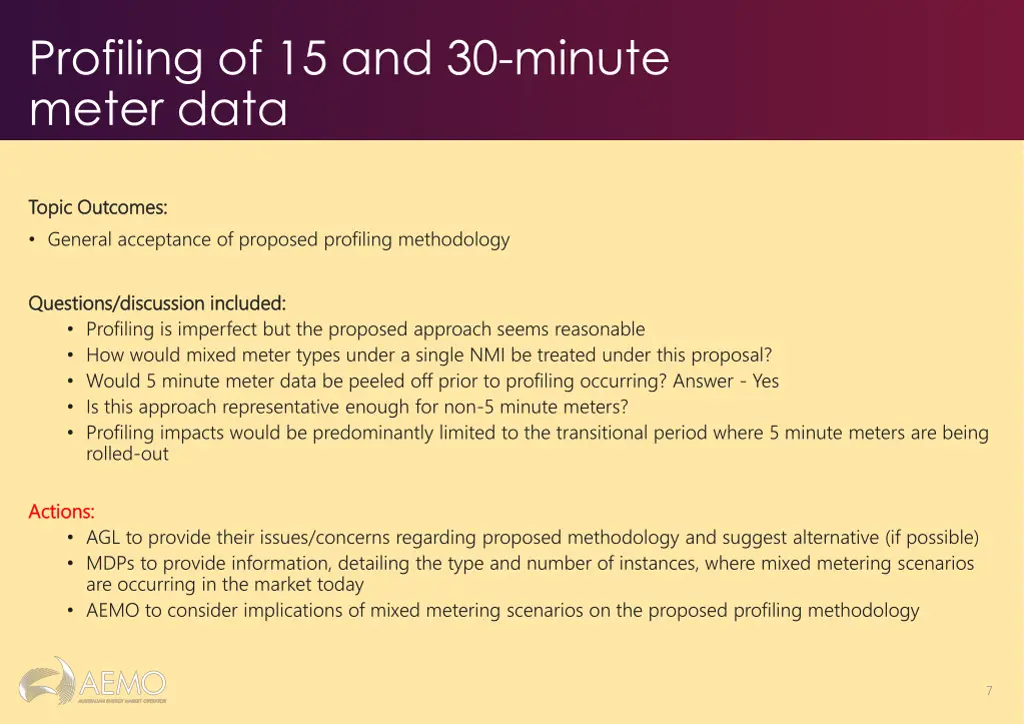 profiling of 15 and 30 minute meter data 1