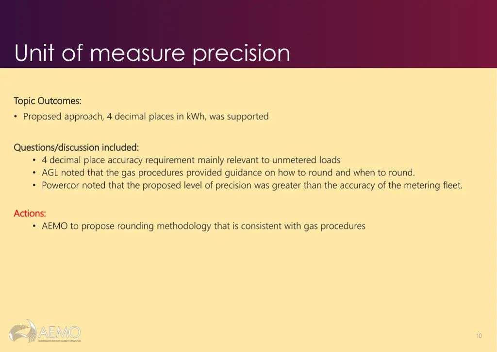 unit of measure precision