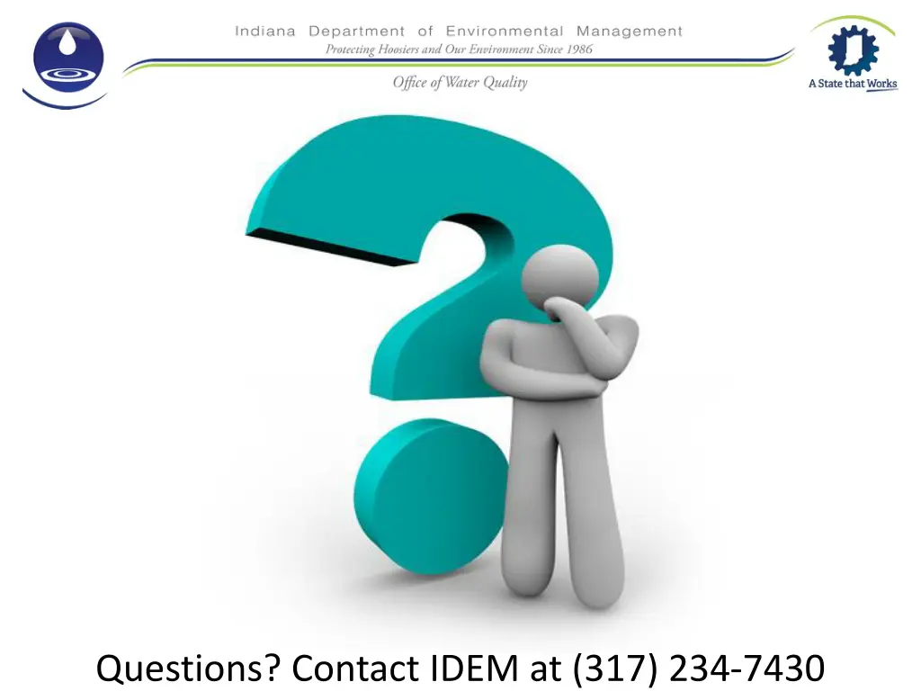 questions contact idem at 317 234 7430