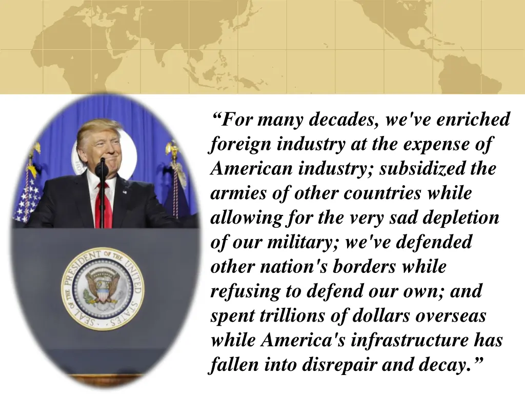for many decades we ve enriched foreign industry