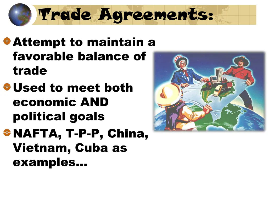trade agreements