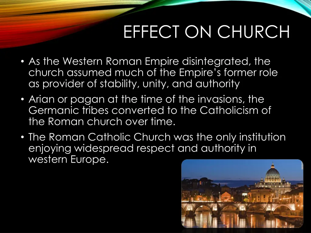 effect on church