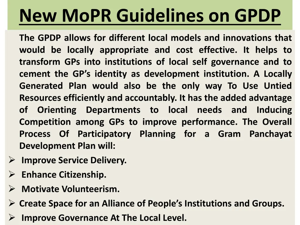 new mopr guidelines on gpdp