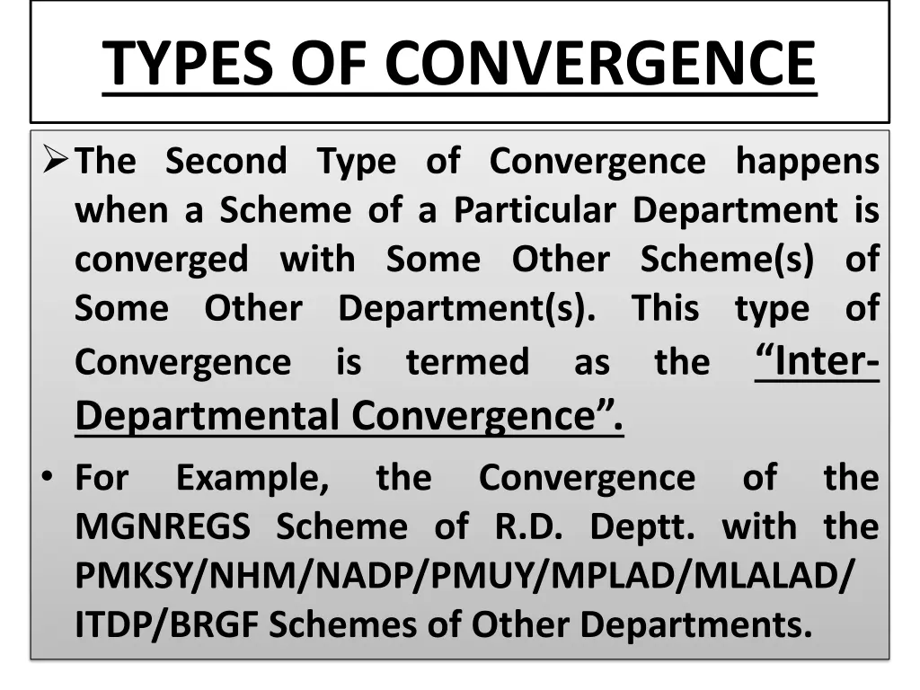 types of convergence 1
