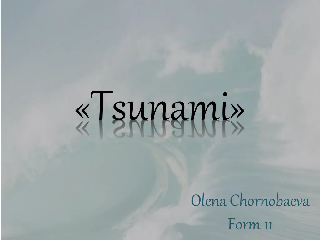 tsunami