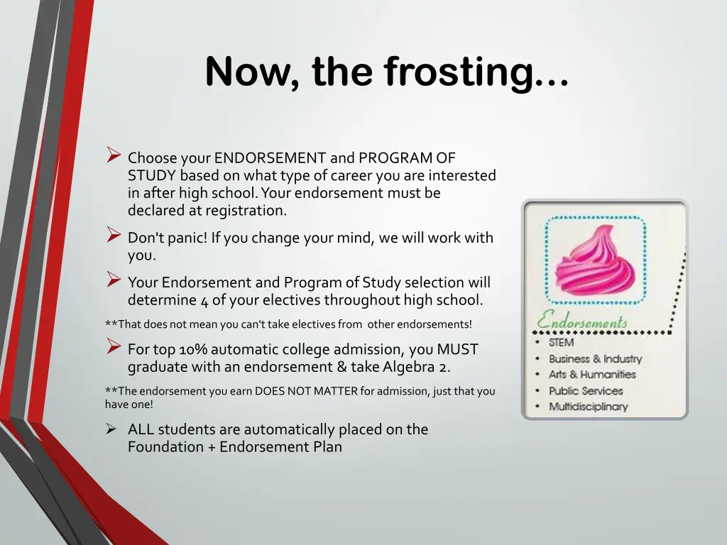 now the frosting
