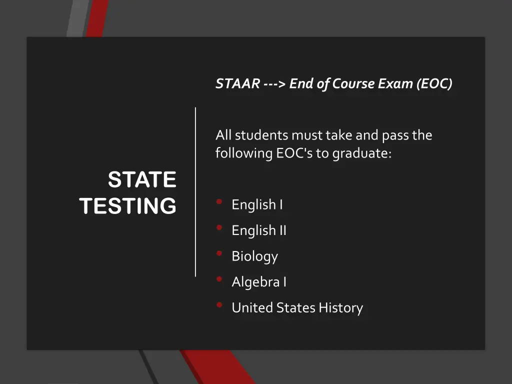 staar end of course exam eoc