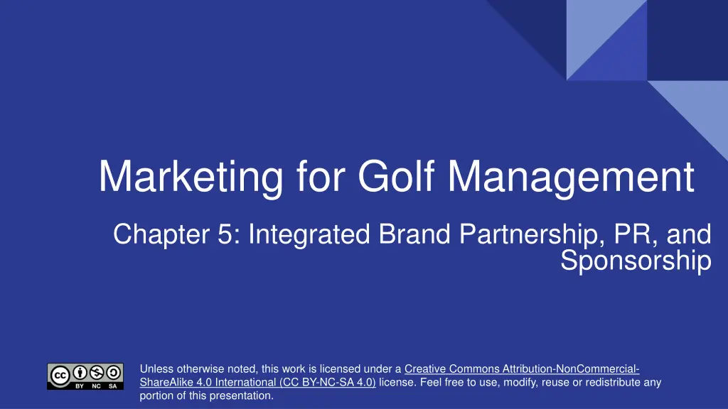 marketing for golf management