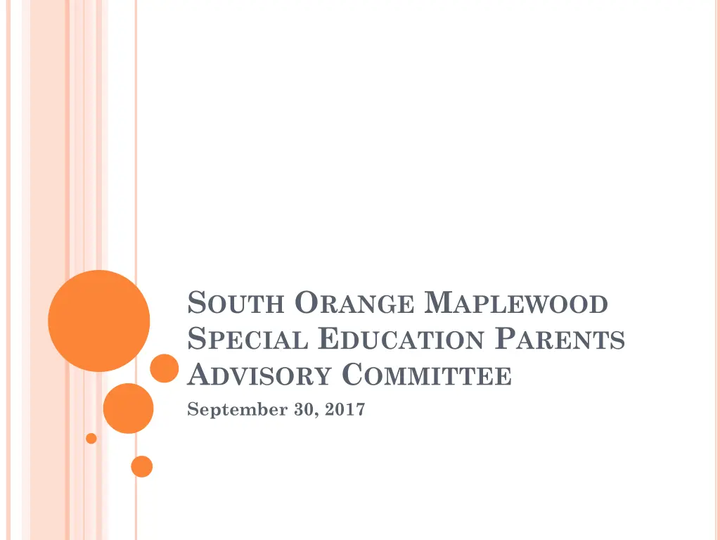 s outh o range m aplewood s pecial e ducation