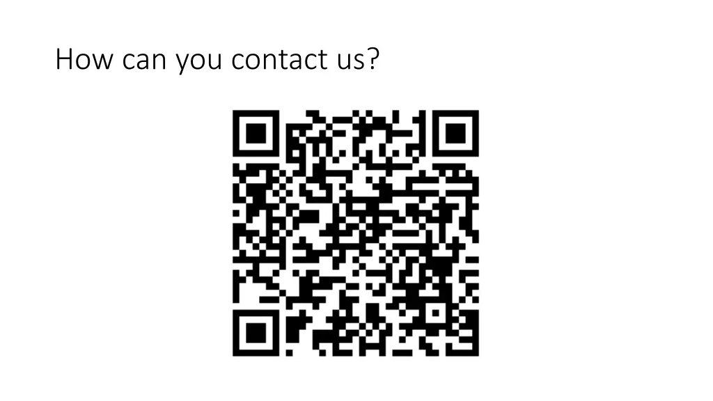 how can you contact us