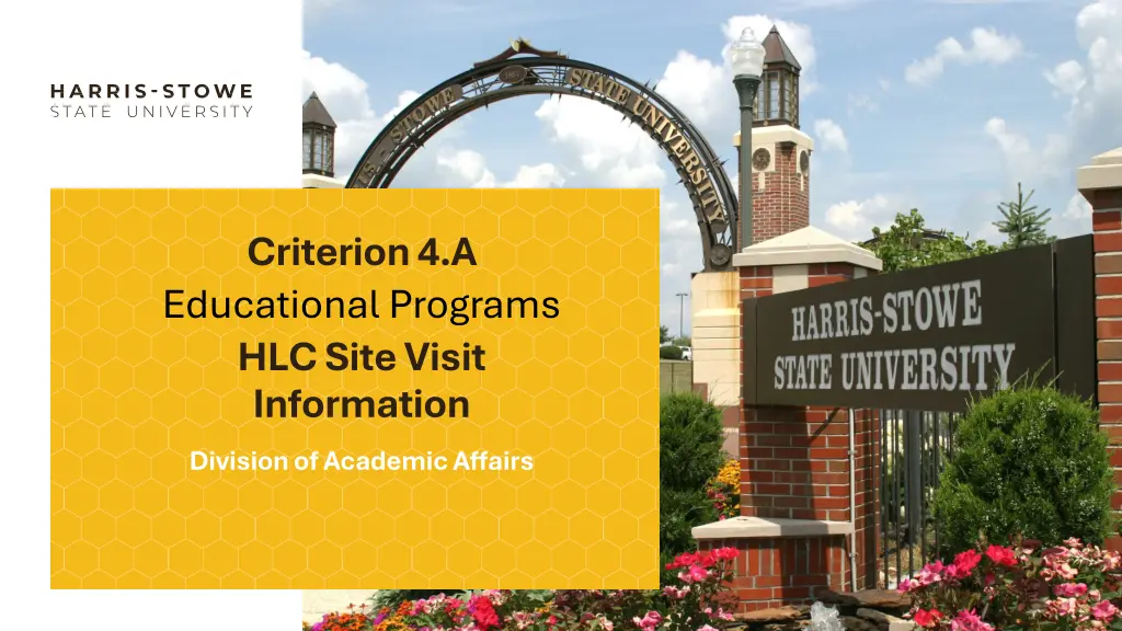 criterion 4 a educational programs hlc site visit