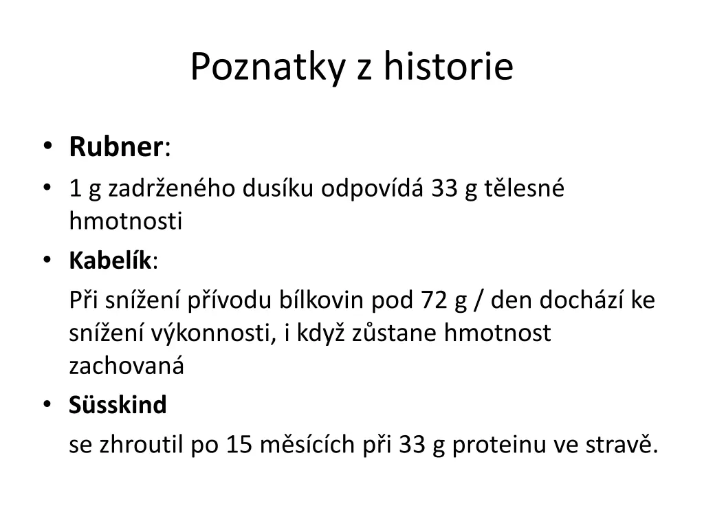 poznatky z historie