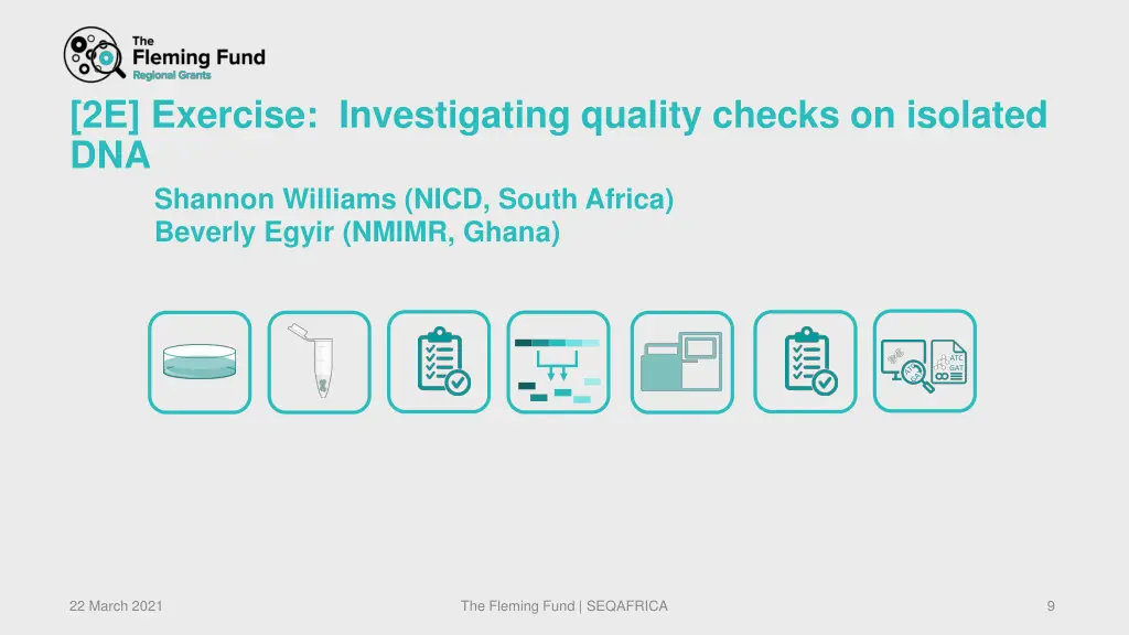 2e exercise investigating quality checks