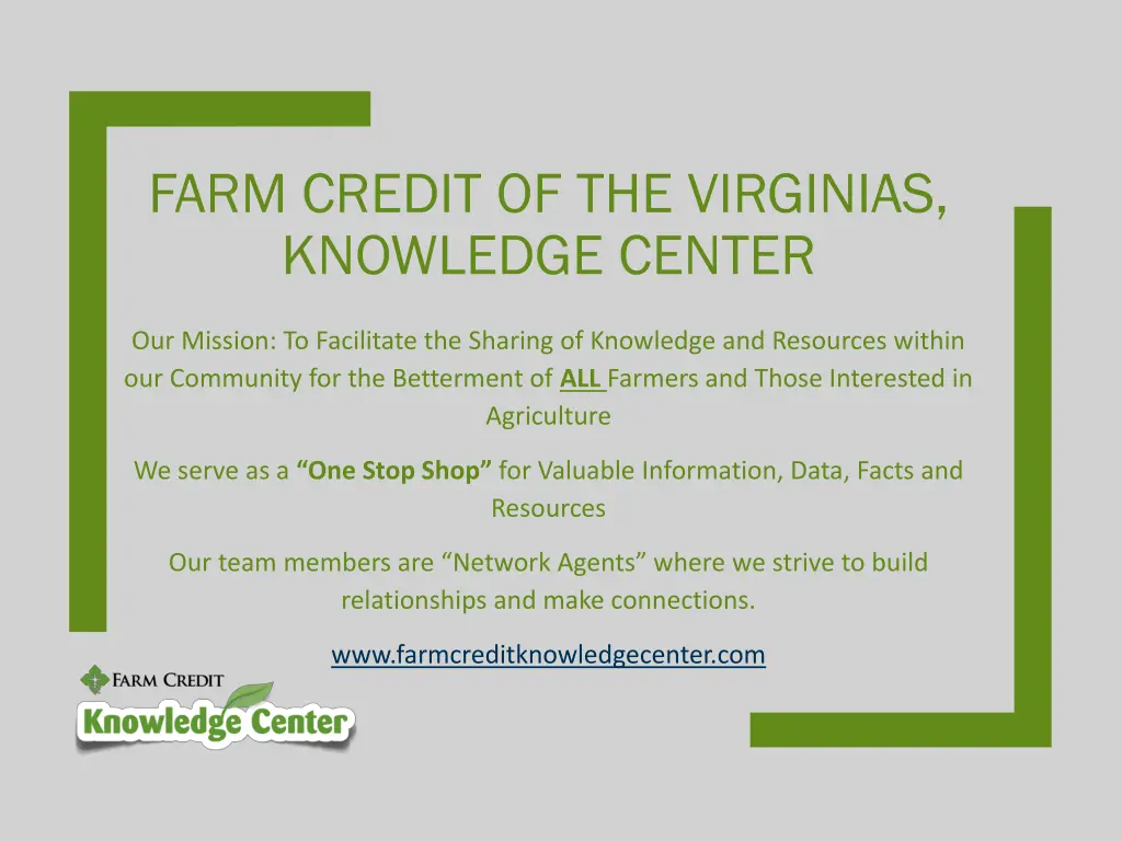 farm credit of the virginias knowledge center