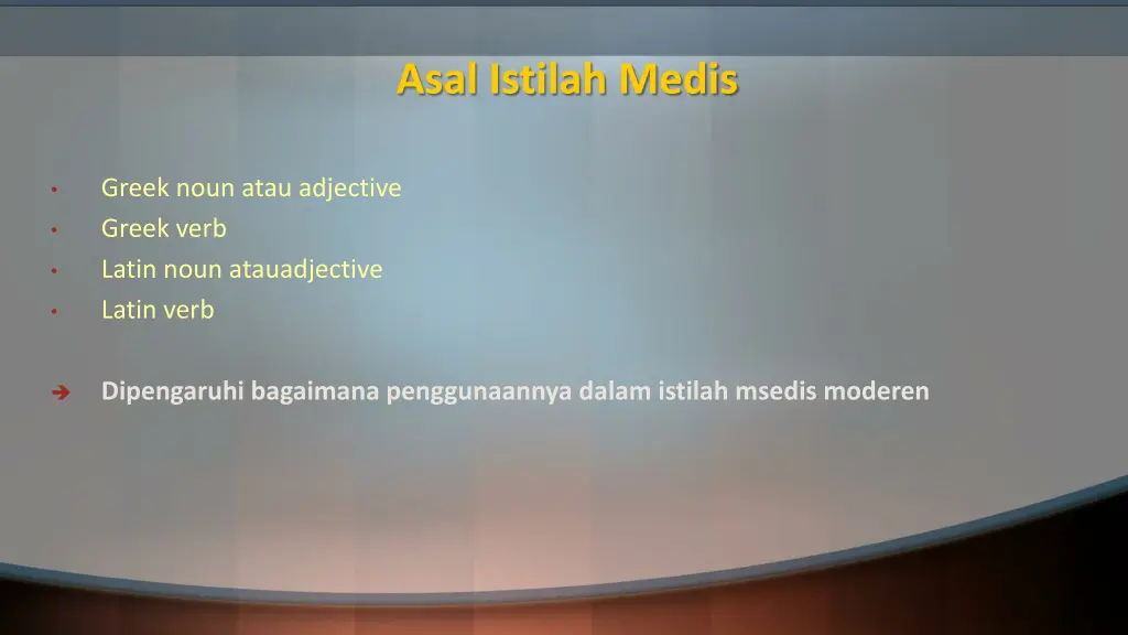 asal istilah medis