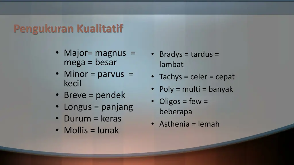 pengukuran kualitatif