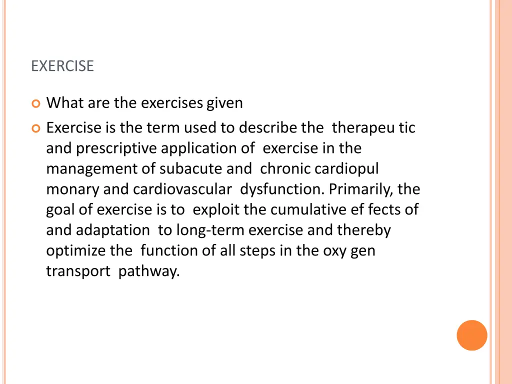 exercise