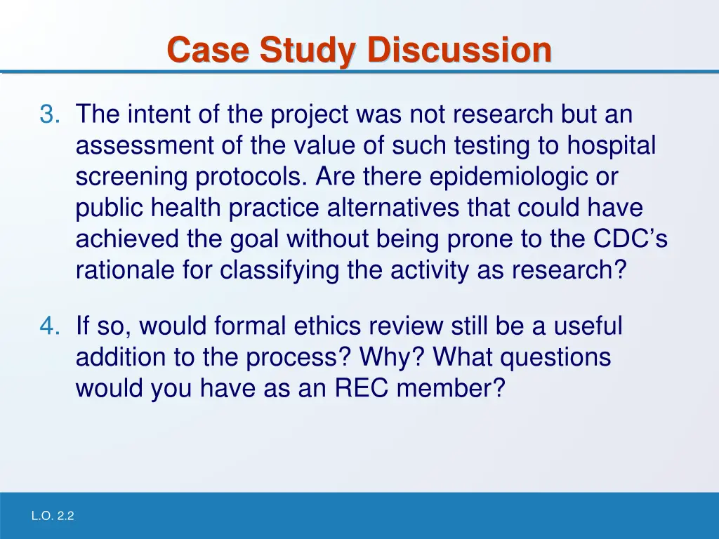 case study discussion 1