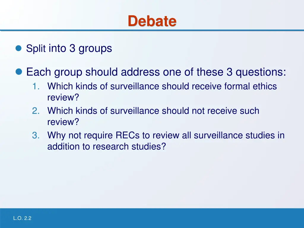 debate