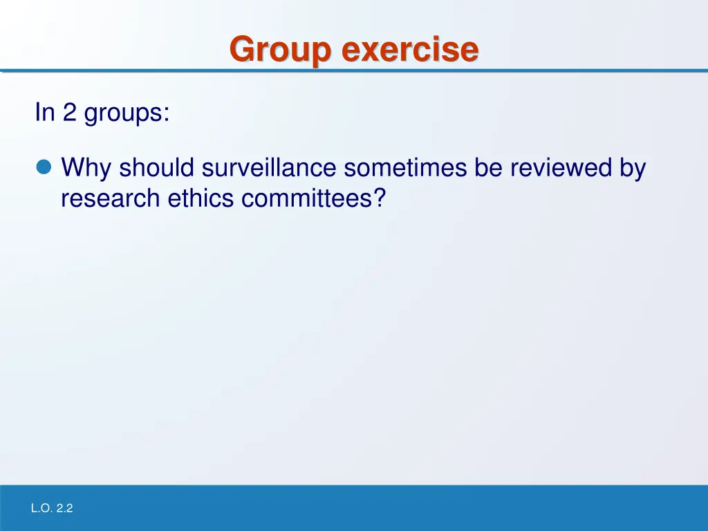 group exercise