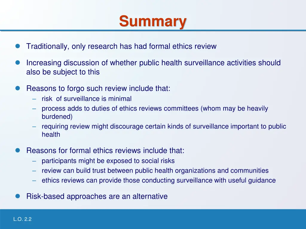 summary