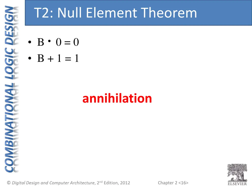 t2 null element theorem