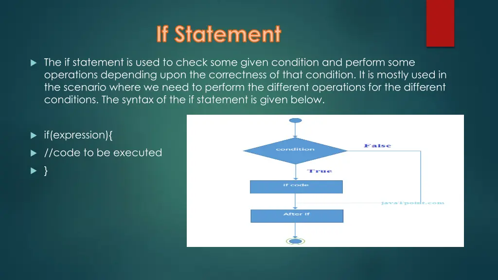 if statement