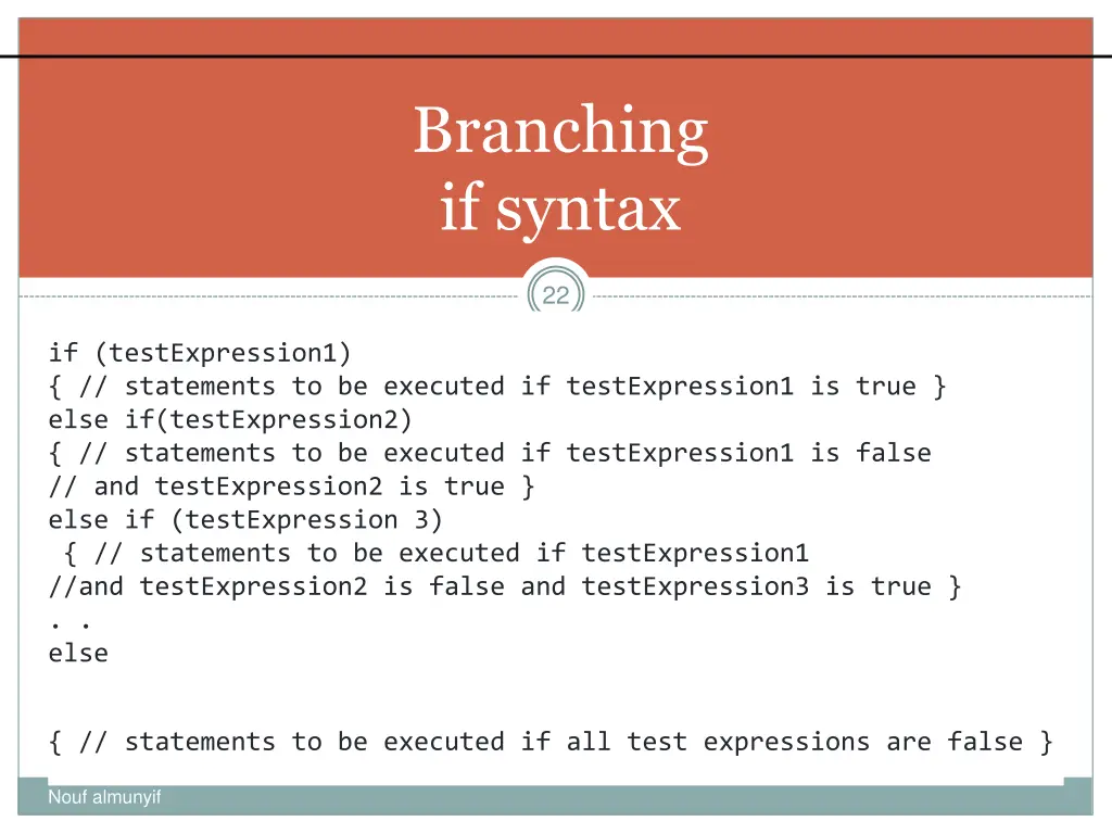 branching if syntax 1