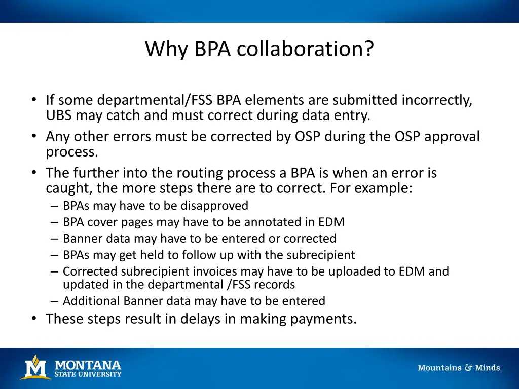 why bpa collaboration