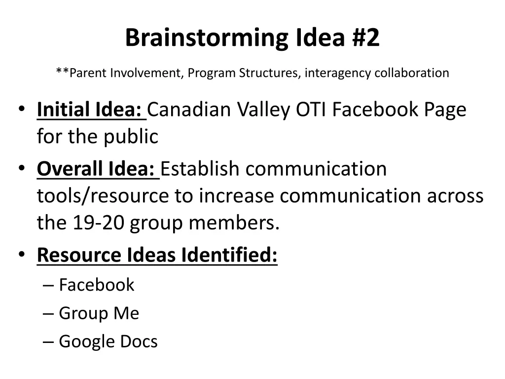 brainstorming idea 2