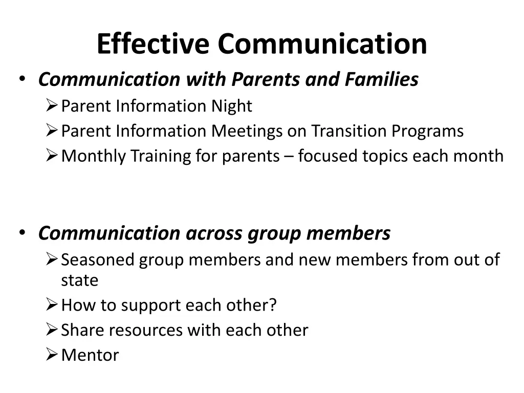 effective communication communication with