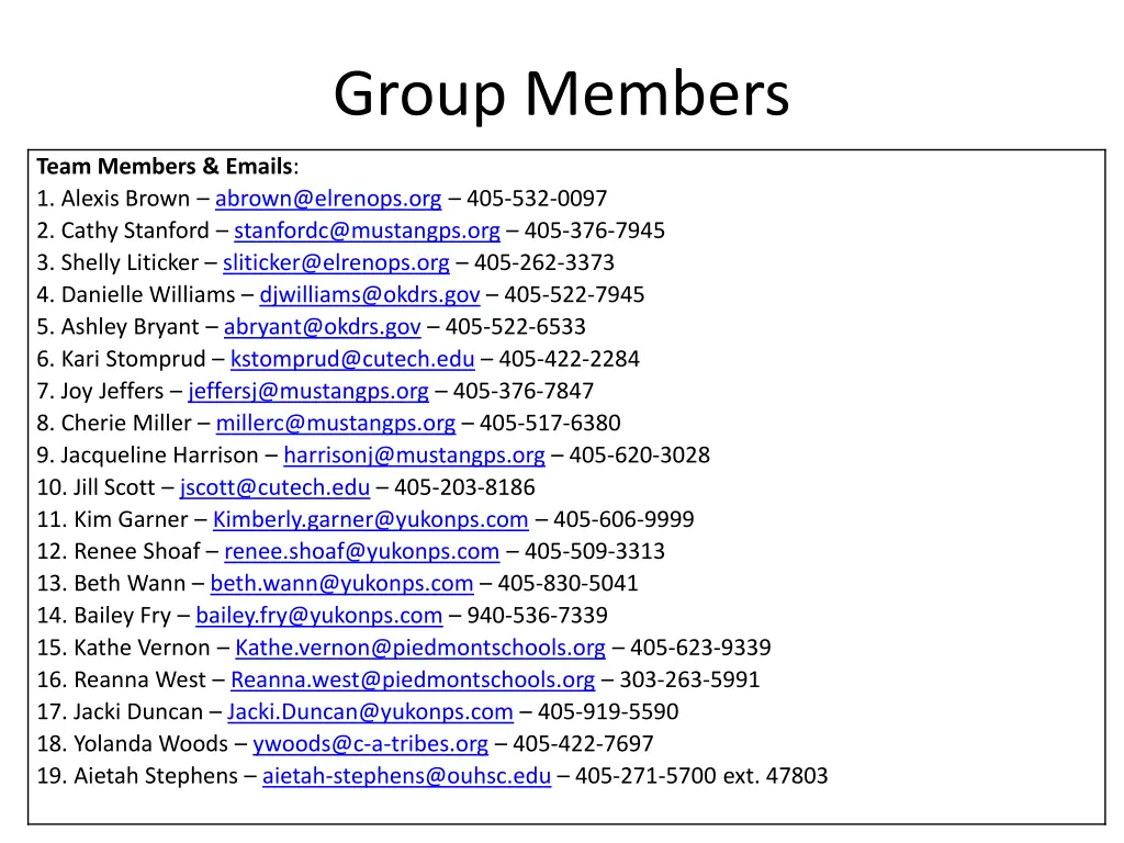 group members