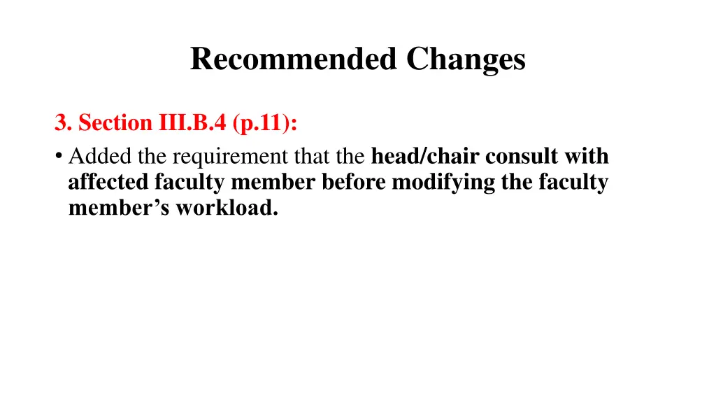 recommended changes 2