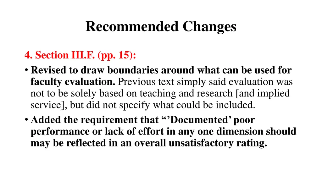 recommended changes 3