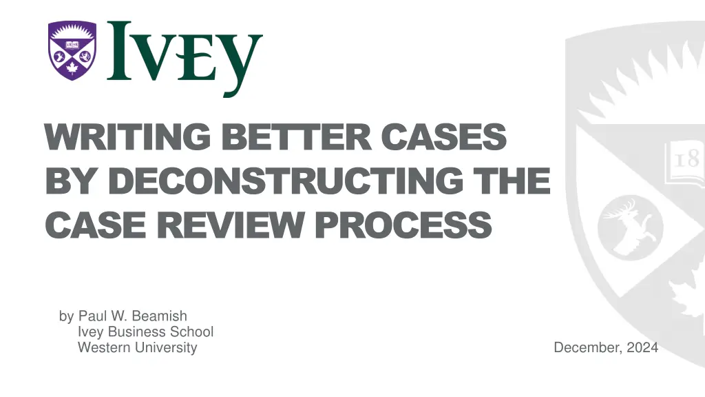 writing better cases by deconstructing the case