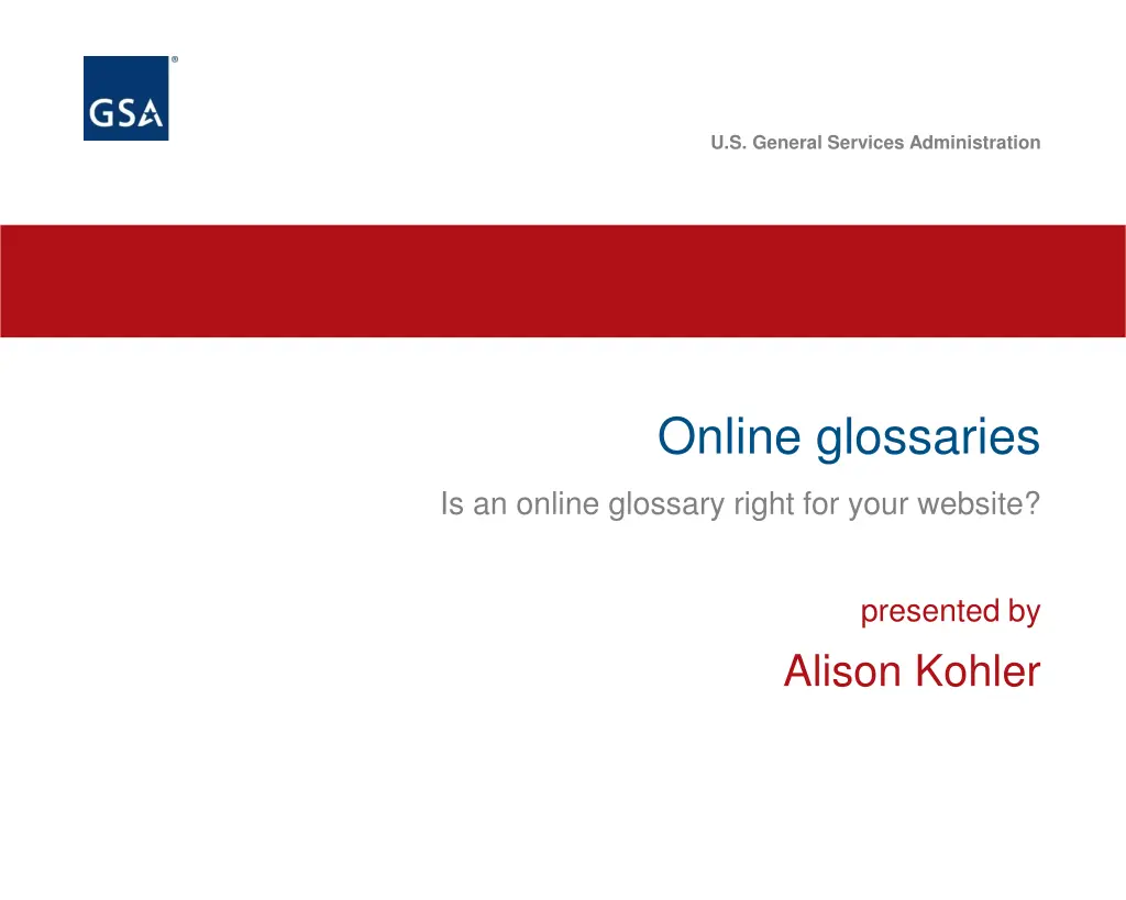 u s general services administration
